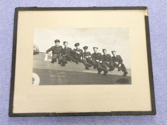 Wartime R.A.F Lancaster Crew Photograph.
