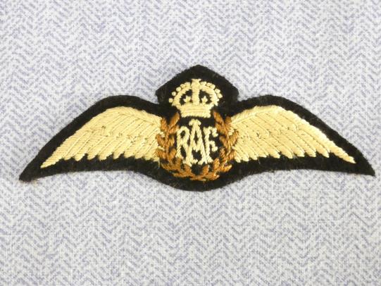 Wartime Padded R.A.F Pilots Wings.