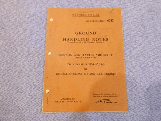 ATA - Boston and Havoc Aircraft Ground Handling Notes.