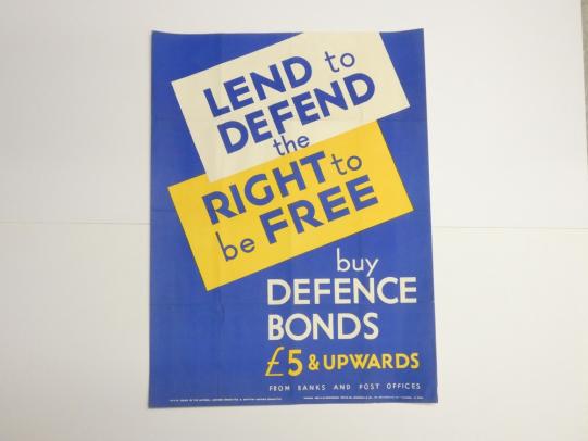 Lend to Defend - Defence Bonds Poster.