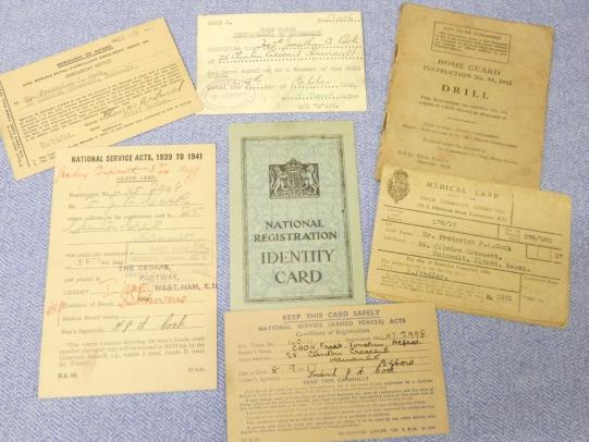 Small Group of Civil Defence / Home Guard Documents - Hainault / Ilford.