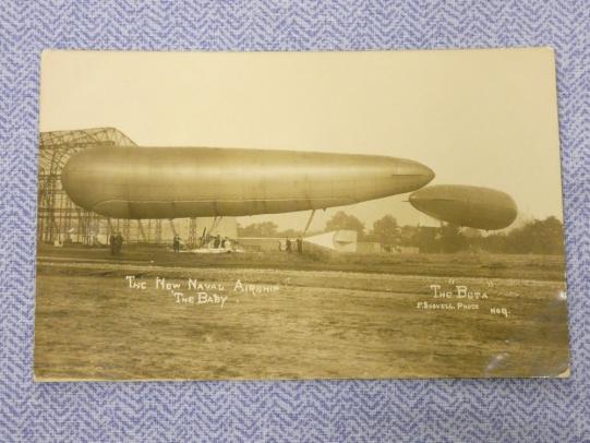 WW1 Naval Airship Postcard.