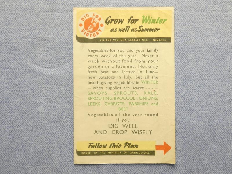 Dig For Victory Leaflet No.1 - Grow For Winter as well as Summer.