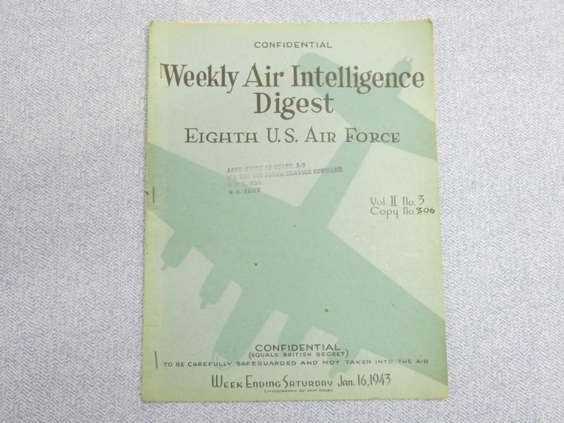 8th USAAF - Weekly Air Intelligence Digest - January 16th 1943.
