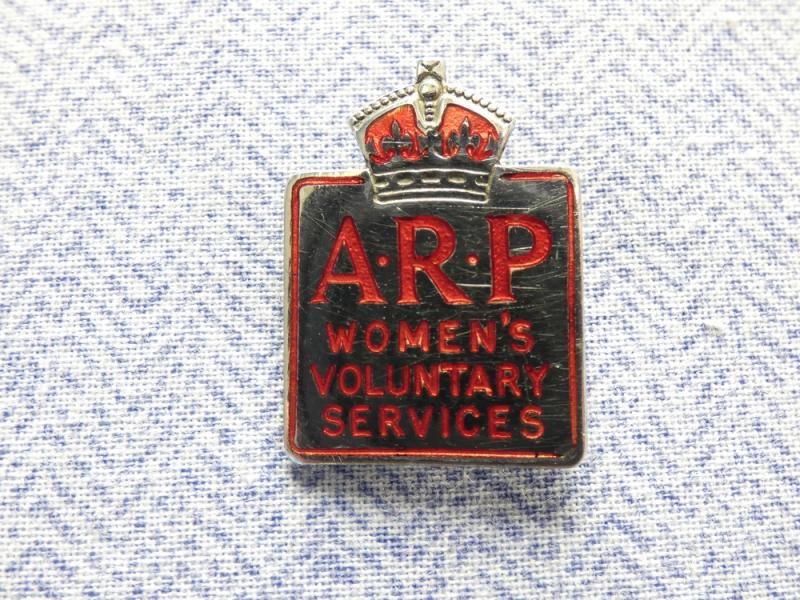 A.R.P Women's Voluntary Services Lapel Badge.