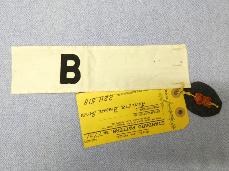 Wartime R.A.F Baggage Parties Armband.