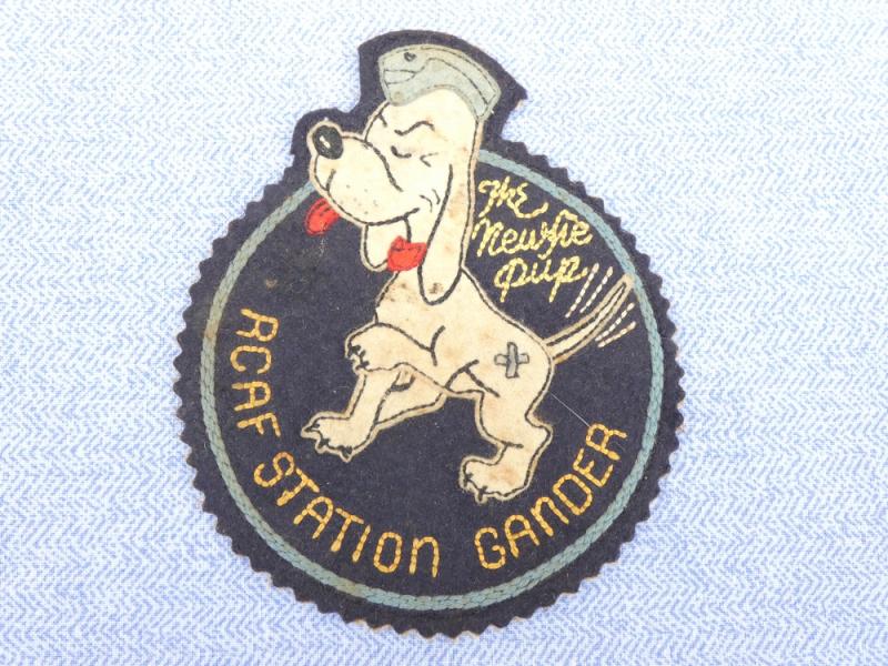 Wartime RCAF Station Gander Jacket Patch.