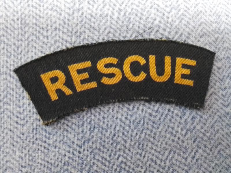 Printed Rescue Shoulder Title.